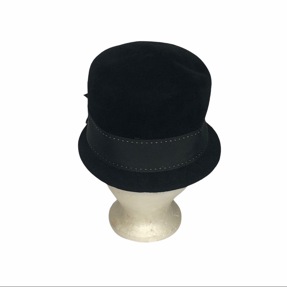 Vintage Peachbloom Velour Black Velvet Hat - Picture 4 of 12